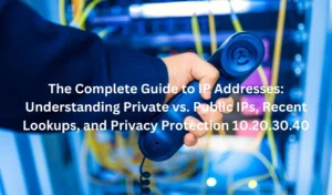 The Complete Guide to IP Addresses Understanding Private vs. Public IPs, Recent Lookups, and Privacy Protection 10.20.30.40